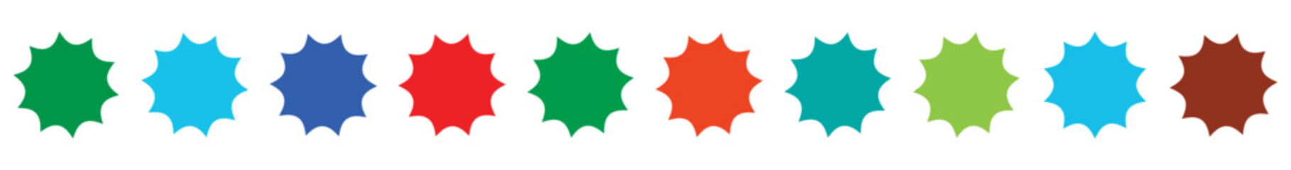 Price flash, starburst, sunburst icon, shape vector