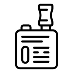 Steel vape icon outline vector. Electronic cigarette. Smoke juice
