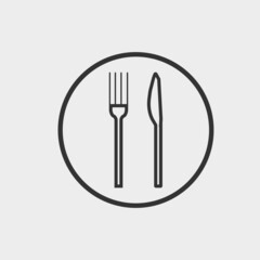 Restaurant vector icon illustration sign