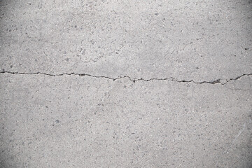 Obraz premium Real Rough Grey Grunge Concrete Rock Wall Backdrop Texture with Long Horizontal Crack