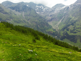Obraz premium Magnificent panoramic view of the Alps, mountains of Austria