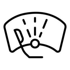 Road windshield wiper icon outline vector. Glass window. Front cleaning