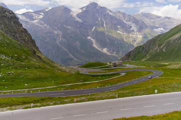 Road in the Alpine mountains. Austria