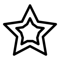 Star Abstract Flat Icon Isolated On White Background