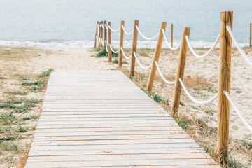 rodeira beach landscape in cangas, pontevedra, galicia, spain