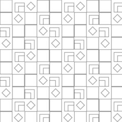 Geometric pattern of only squares Number pattern