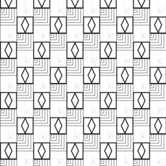 Geometric pattern of only squares Number pattern