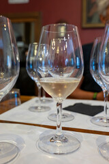 Wine cellars tour with white and red wines tasting in Montepulciano, Tuscany, Italy