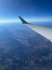 view from airplane window