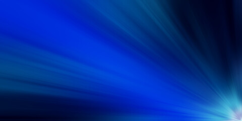 Abstract blue tone of high speed moving light
