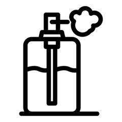 Perfume bottle icon outline vector. Air clean. Purify eco