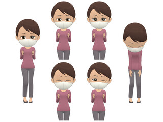 [Success Failure] African American Woman knitwear ponytail front