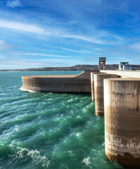 gates of a hydroelectric dam