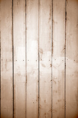 Background of wooden fence or planks. Background for people, portraits or knolling products. White and light brown paint strokes.