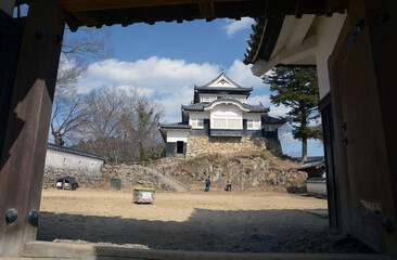 備中松山城　南御門から天守閣を望む　岡山県高梁市