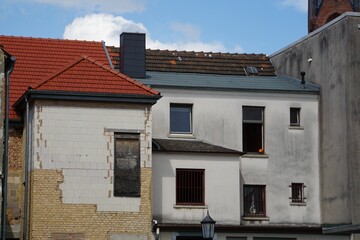 Fototapeta na wymiar Dächer von alten Häusern
