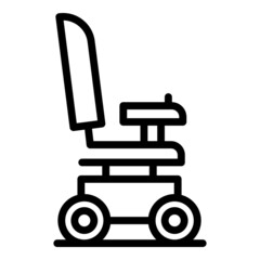 Automatic electric wheelchair icon outline vector. Scooter chair. Power drive