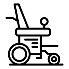 Disability electric wheelchair icon outline vector. Scooter chair.Motor vehicle