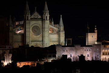 Fototapeta na wymiar Catedral de Mallorca Palma deMallorca Spanien