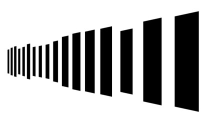 3D lines in perspective, Angled, slanting, oblique and diagonal lines, stripes vector design element