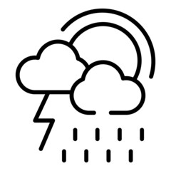 Emotion icon outline vector. Mental health. Mind training