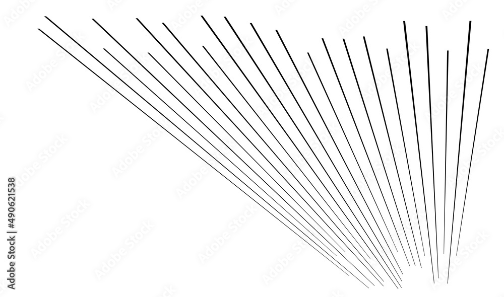Poster 3D lines in perspective, Angled, slanting, oblique and diagonal lines, stripes vector design element
