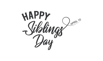 Siblings Day. Siblings love template for banner, card, poster, background.