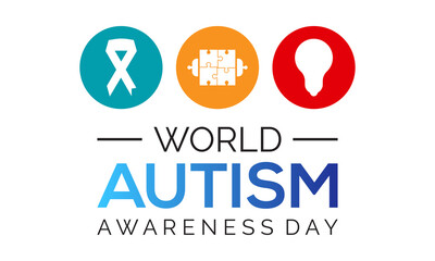 World Autism Awareness Day. Autism community appreciation vector banner, card, poster, background.