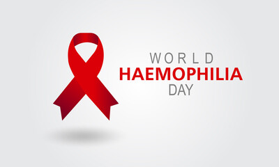 World Haemophilia Day. Health awareness vector template for banner, card, poster, background.