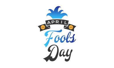 April Fool's Day. Practical jokes theme template for banner, card, poster, background.