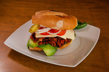 Triple Marinated Beef Sandwich Mexican Food