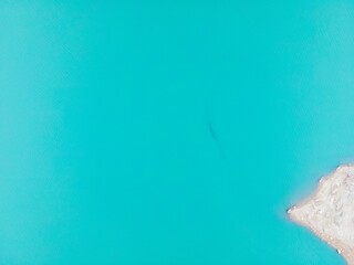 Aerial view of rural Spain, Jaen, Andalucia with lakes and forests