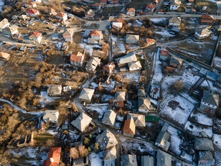 Aerial view of Village of Dolen, Bulgaria