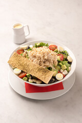 chicken salad with vegetables made in peru