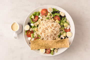 chicken salad with vegetables made in peru