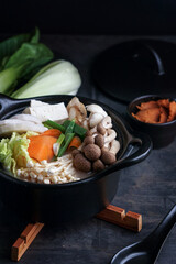 Miso Hot Pot, vegan miso nabe ingredients