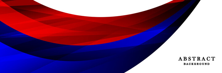 Naklejka premium blue white and red background