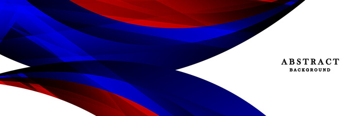 Fototapeta premium Modern blue, red and white background