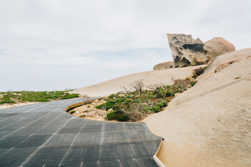 Pathway to Remarkable rocks on Kangaroo Island, South Australia