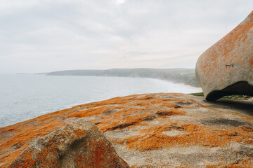Remarkable rocks towards weirs lookout on Kangaroo Island