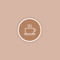 Coffee Cup Logo Icon Vector Illustration