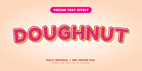 doughnut editable text effect