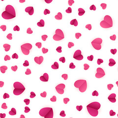 Abstract Heart Seamless Pattern Background. Illustration