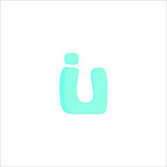 ui logo isolated on white background