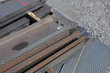 non-slip steel grating at steel factory