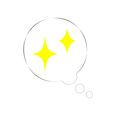 考える吹き出しのイラスト