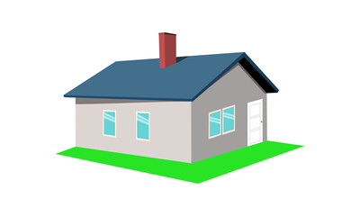 illustration vector graphic of house  
perfect for education
