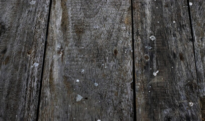 Rustic old wooden table top close up top view for texture background