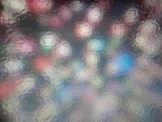 Defocused city night filtered bokeh abstract background