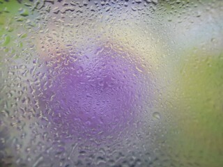 Obraz premium rain drops on the window